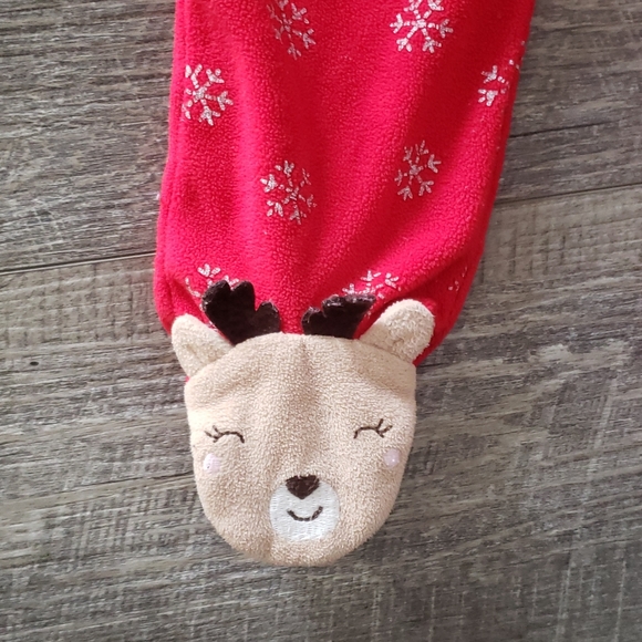 Carter's 6-9mths Fleece Deer Sleeper - Picture 4 of 4
